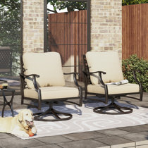 Wayfair swivel discount rocker patio chairs